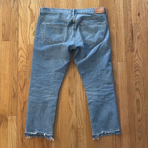 Citizens Of Humanity sz 30 Emerson Straight Crop Two-Tone Blue patch great cond - Picture 5 of 7